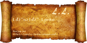 László Lenke névjegykártya
